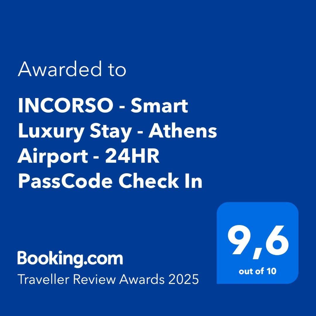 Incorsο - Smart Luxury Stay - Athens Airport - 24Hr Passcode Check In Markópoulon Exteriör bild